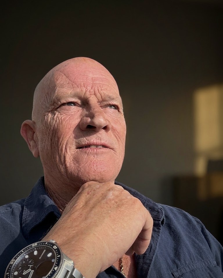 Ron Gerber, hand to chin, thinking a problem through